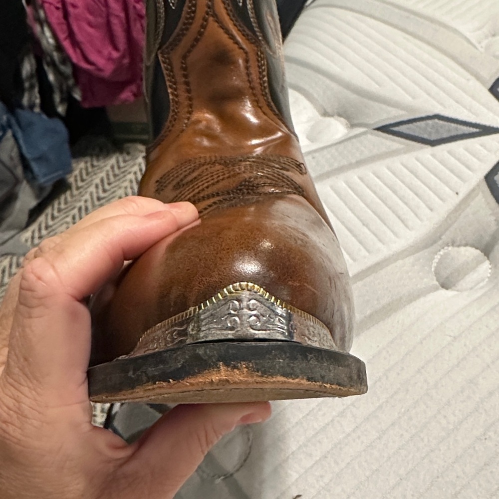Laredo Men's Nashville Western Brown and Black Boots. Size 13D. - Picture 4 of 11